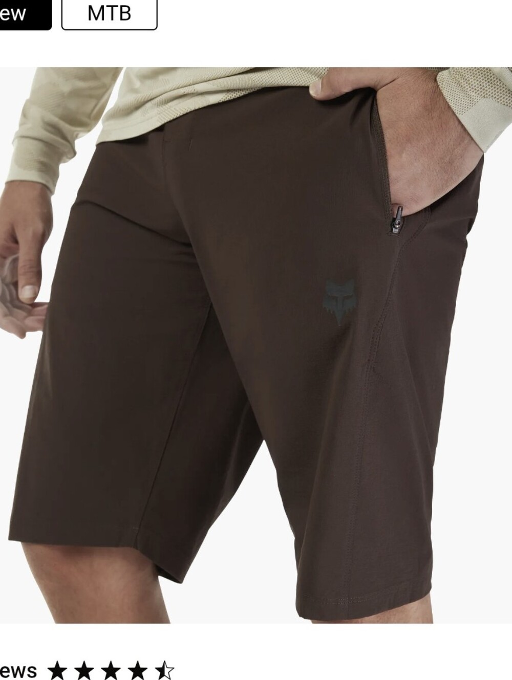 Ranger Lined Shorts - Brown Size 34